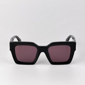 Off-White JACKSON Sunglasses – Black Square Frame Burgundy | Model OERI13I 1028